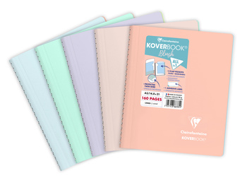 Kołozeszyt A5 80K kratka Koverbook BLUSH PP 1 sztuka mix kolorów