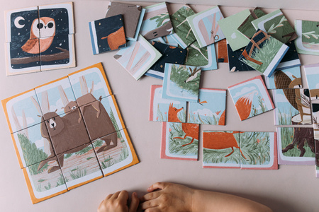 Wspomagajki 1,2,3! Układam Zwierzęta w lesie