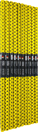 Paczka Bibuła marszczona 50x200 kropki czarne na żółtym 10 rolek