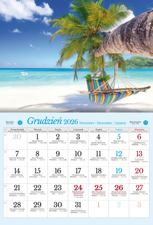 Kalendarz 2026 ścienny albumowy Egzotyczne krajobrazy KSA V4