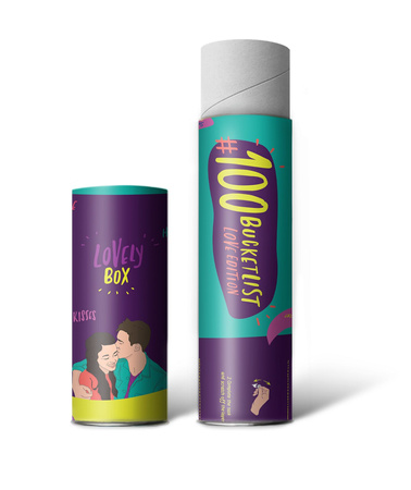 Plakat zdrapka 100 bucketlist love edition