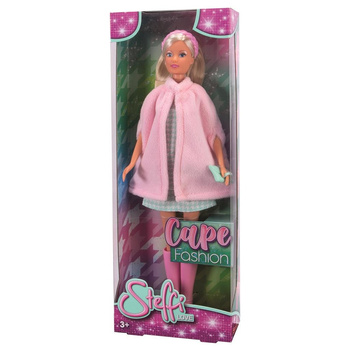 Lalka Steffi w modnej pelerynce