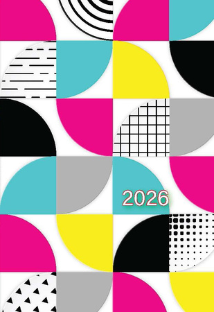 Kalendarz 2026 kieszonkowy z folią PP KK-1 1szt.mix