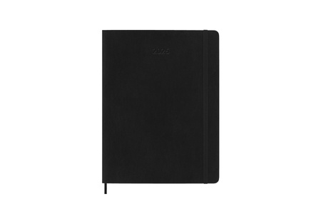 Kalendarz 2025 12M Moleskine XL miesięczny czarny 19x25