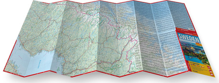 Sweden road map 1:1 000 000 laminat 2024