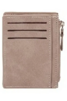 Portfel na karty z suwakiem szary