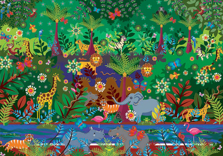 Puzzle 500 Dżungla 111316