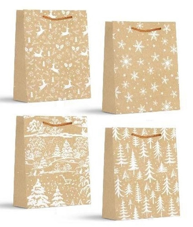 Torebki prezentowe BN 12 sztuk mix wzorów WK 22426 M