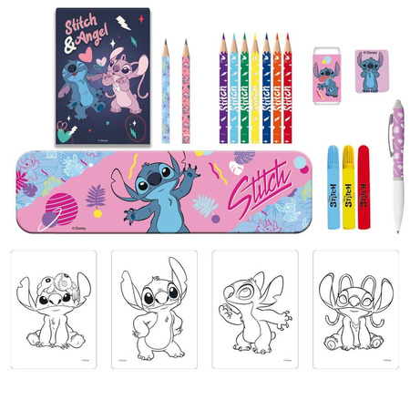 Kolorowanka z piórnikiem Lilo and Stitch