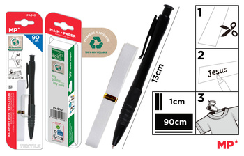 Zestaw MP do podpisywania ubrań taśma z długopisem