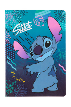 Zeszyt A5 32k 3-linie kolor Disney Blue Stitch wzór 4