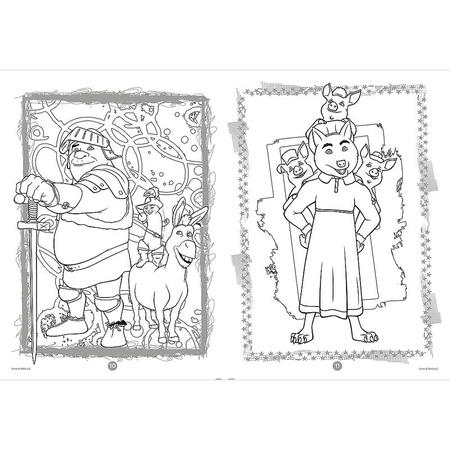 Shrek. Kolorowanka. Malbuch. Colouring book