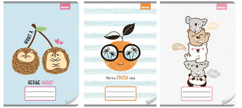 Zeszyt A4 32k. 3-linie No Name dziewczynka 1szt.mix