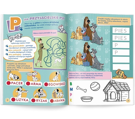 Disney Zwierzęta i litery KOS-9102