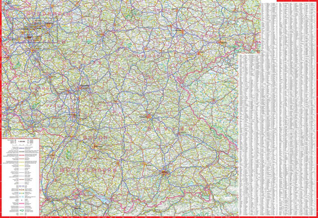 Niemcy mapa samochodowa 1:750 000 papier 2023