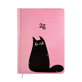 Kalendarz 2026 B6 tygodniowy Kot