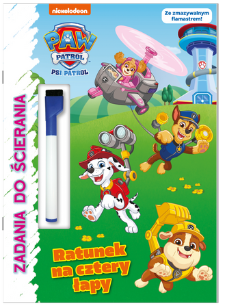 Ratunek na cztery łapy. Psi Patrol. Zadania do ścierania