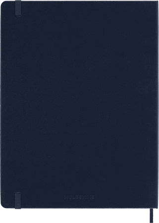 Kalendarz 2026 12M Moleskine XL tygodniowy twarda oprawa Sapphire blue 19x25cm