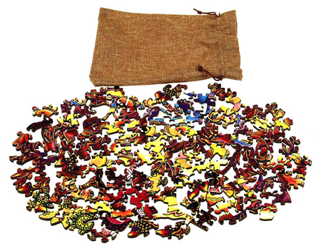 Puzzle 118 drewniane kolorowe Berneński Pies Pasterski