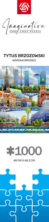 Puzzle 1000 Imagination Tytus Brzozowski Warsaw Bridges Warszawskie mosty