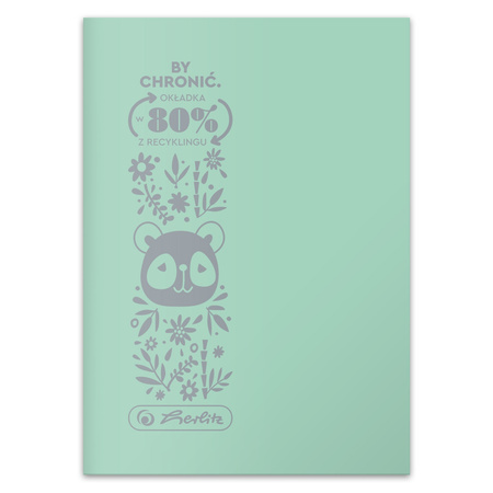 Paczka zeszyt A5 Eco PP Pastel Colors 32k kratka mix kolorów 10 szt.