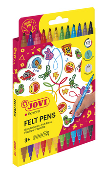 Flamastry dwustronne 12 kolorów