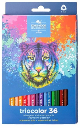 Kredki Triocolor Tygrys 36 kolorów