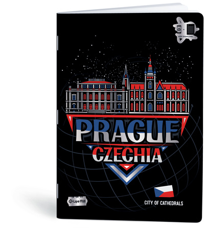 Paczka Zeszyt A4 40k kratka Mar Mar Cities aplikacja pakiet 10szt.