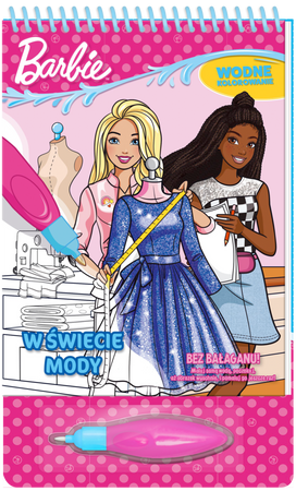 W świecie mody. Barbie. Wodne kolorowanie