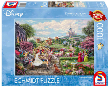 Puzzle PQ 1000 T.Kinkade Kopciuszek żyli długo i szczęśliwie 112964