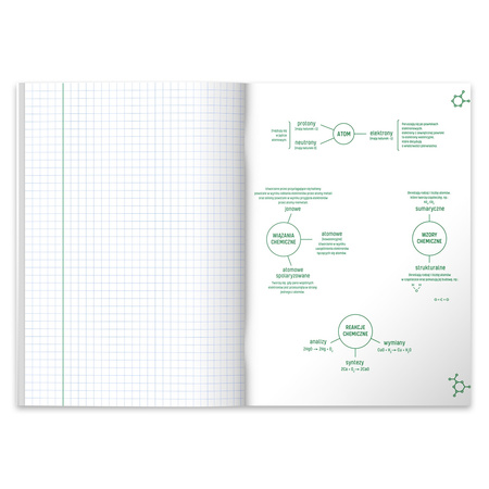 Paczka zeszyt A5 Eco PP Chemia 60k kratka 5 szt.