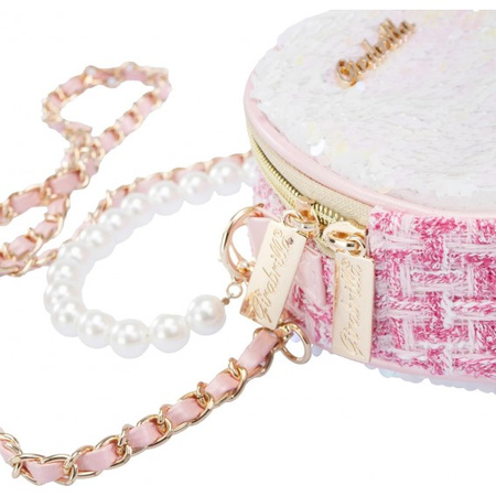 Torebka elegancka cekinowa okrągła Girabrilla