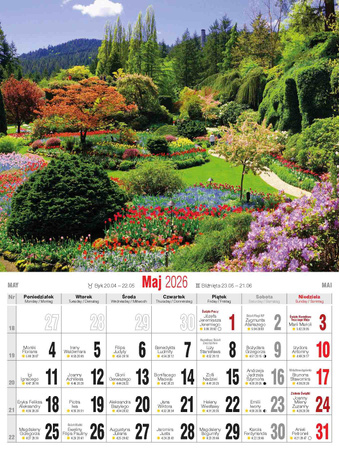 Kalendarz 2026 Ogrody KSM-10