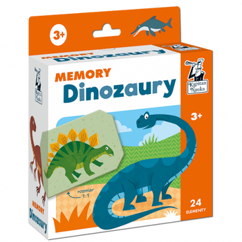 Gra Memory Dinozaury Kapitan Nauka
