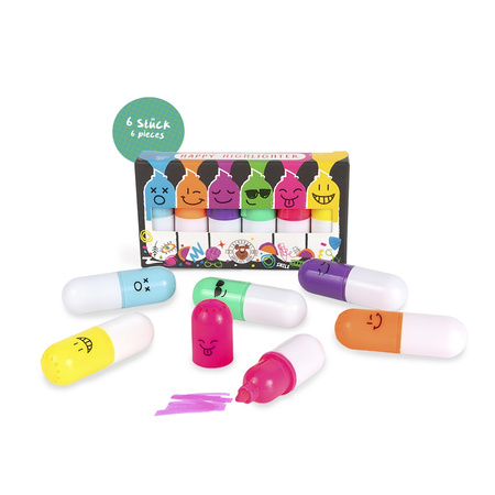 Zakreślacze 6 kolorów