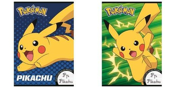 Paczka Zeszyt A4 32k. linia dwukolorowa do nauki pisania Pokemon mix pakiet 15 sztuk
