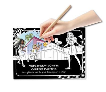 Barbie. Zdrapuj, koloruj, naklejaj