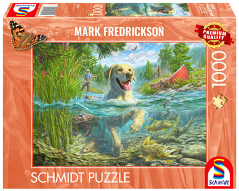 Puzzle 1000 PQ Mark Fredrickson Labrador na rybach 113356