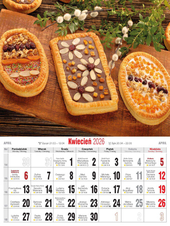 Kalendarz 2026 Kulinarny z przepisami KSM-2