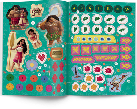 Vaiana 2 100 brokatowych naklejek NB-9106