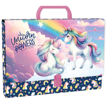Teczka twarda z rączką Jednorożec TTRJR16