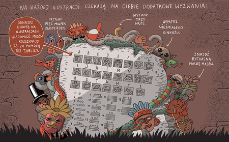 Binek i pulpet w świątyni majów