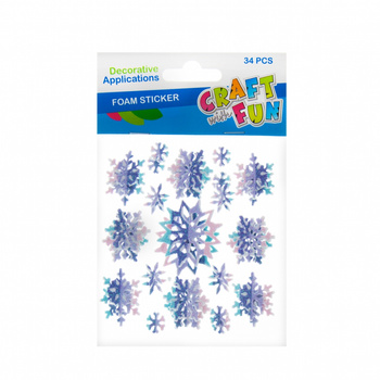 Ozdoba BN dekoracyjna samoprzylepna gwiazdki 34szt