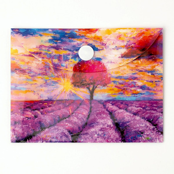 Paczka Teczka A7 kopertowa PP Lawenda 5 szt.