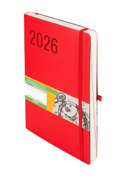 Kalendarz 2026 Impresja B5 DNS czerwony