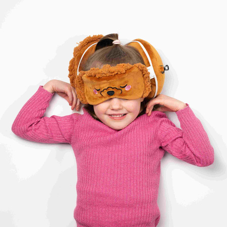 Poduszka podróżna z maską na oczy Pudel Gigi-Adoramals CUSH351