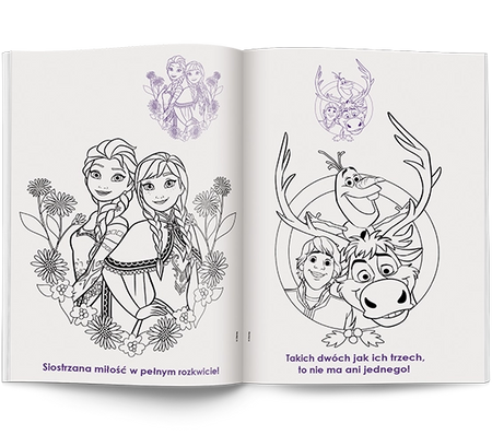 Disney Kraina Lodu Kolorowanka z naklejkami NA-9143