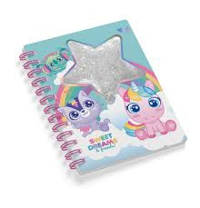 Notatnik z brokatową gwiazdką Sweet Dreams KL11667