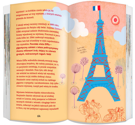 Paryż dla młodych podróżników przewodnik do bazgrania 2024