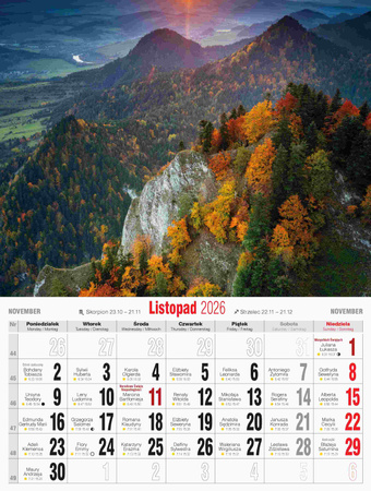 Kalendarz 2026 Tatrzańskie pejzaże KSMS-8